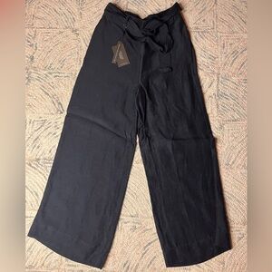 Halston Heritage Linen blend Black Dress Pants